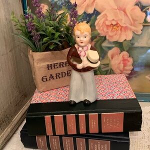 Vintage occupied Japan boy planter